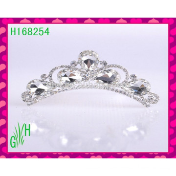 White Crystal Wholesale Pageant Crowns And Tiaras Hair Accessories